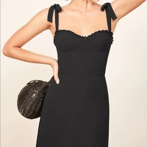 Reformation Nikita Dress Black